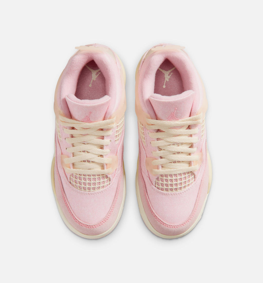 Air Jordan 4 Retro “Pink Pearl & Iced Carmine” Preschool Shoes