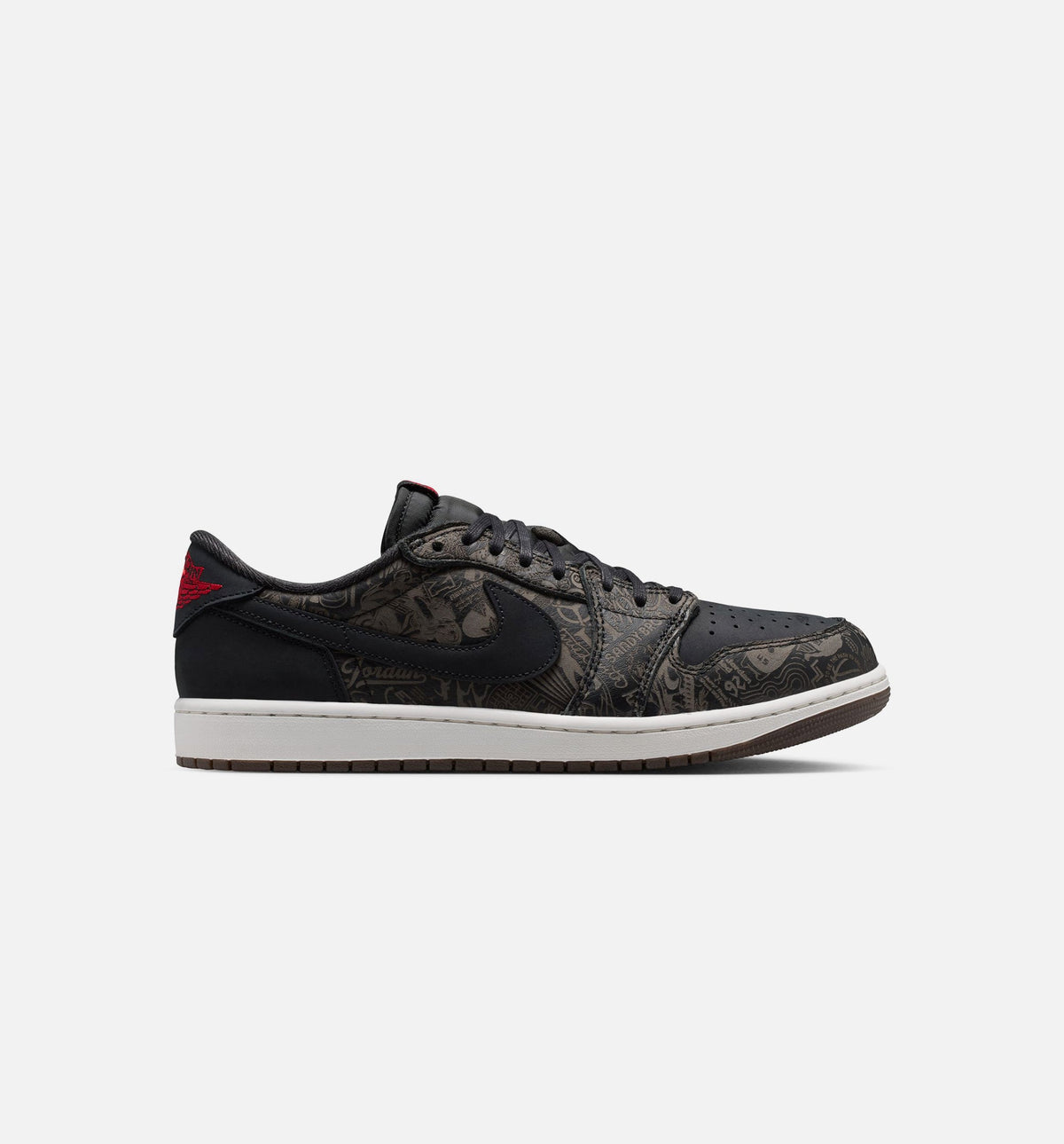 Air Jordan 1 Retro Low OG “Laser Black & Varsity Red” Men’s Shoes