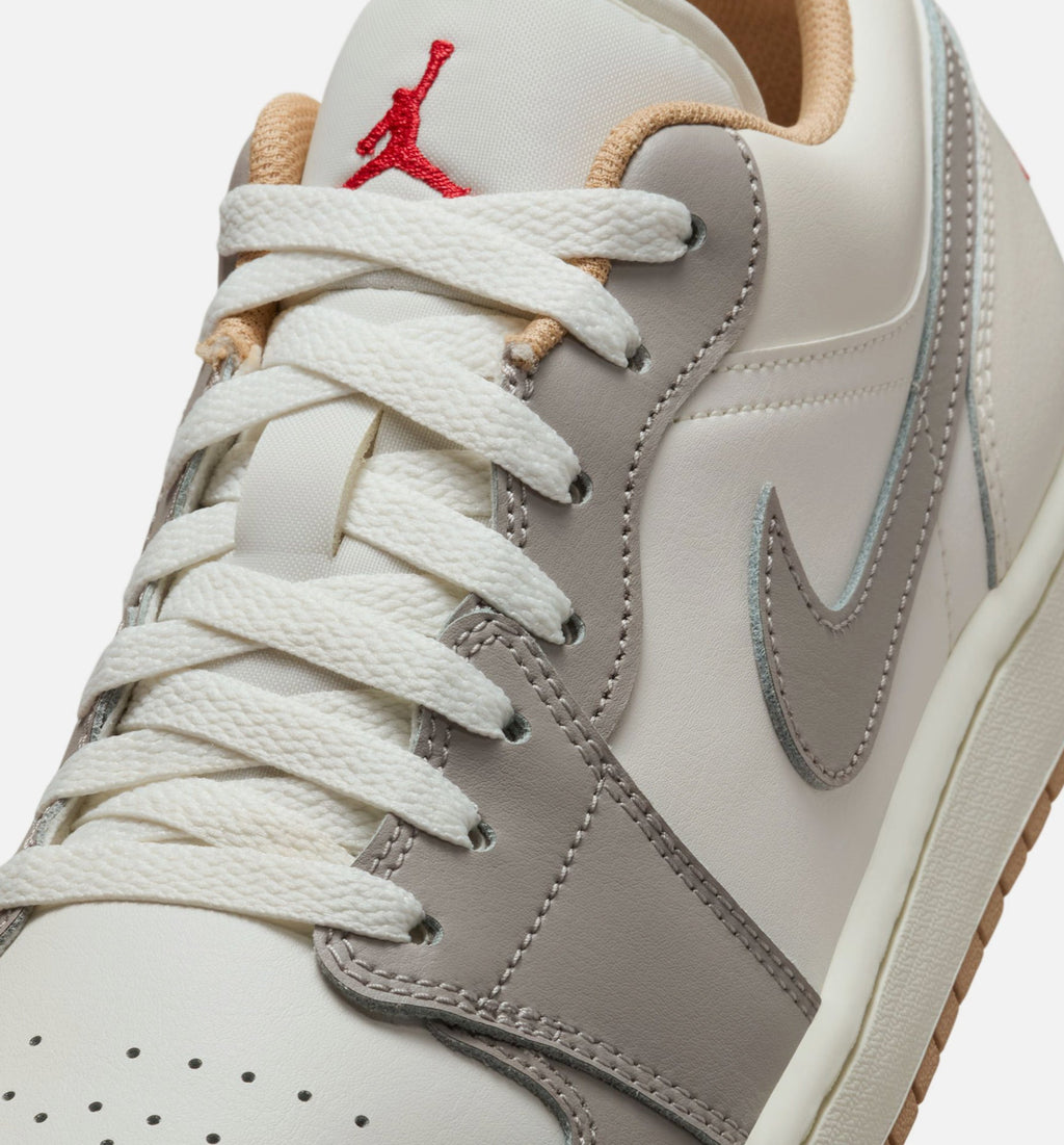 Air Jordan 1 Low Sail & Fire Red Men’s Shoes