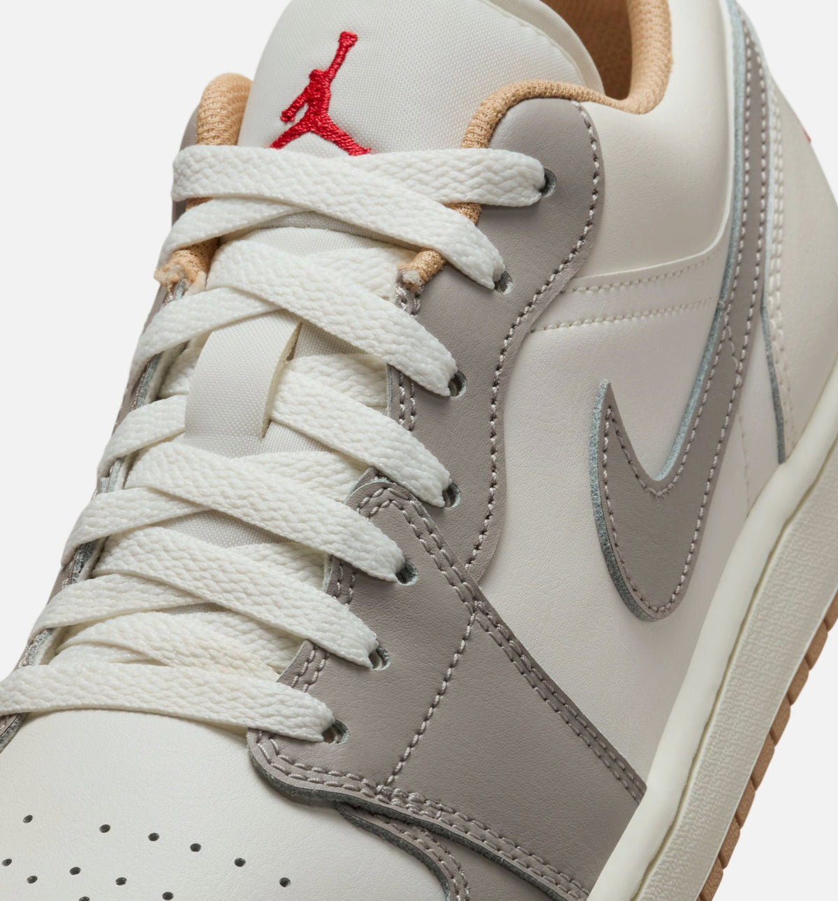 Air Jordan 1 Low Sail & Fire Red Men’s Shoes