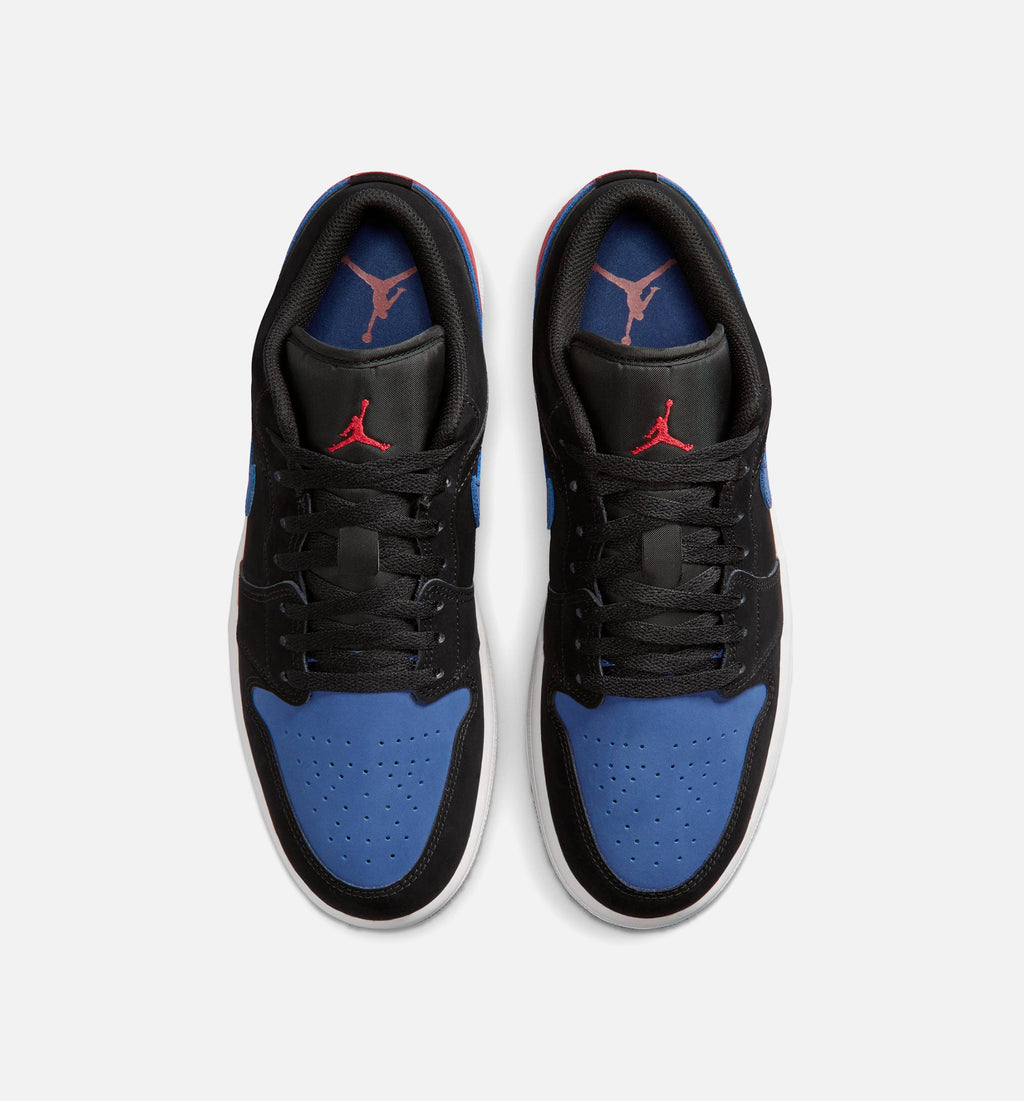 Air Jordan 1 Low Black & True Blue Men’s Shoes