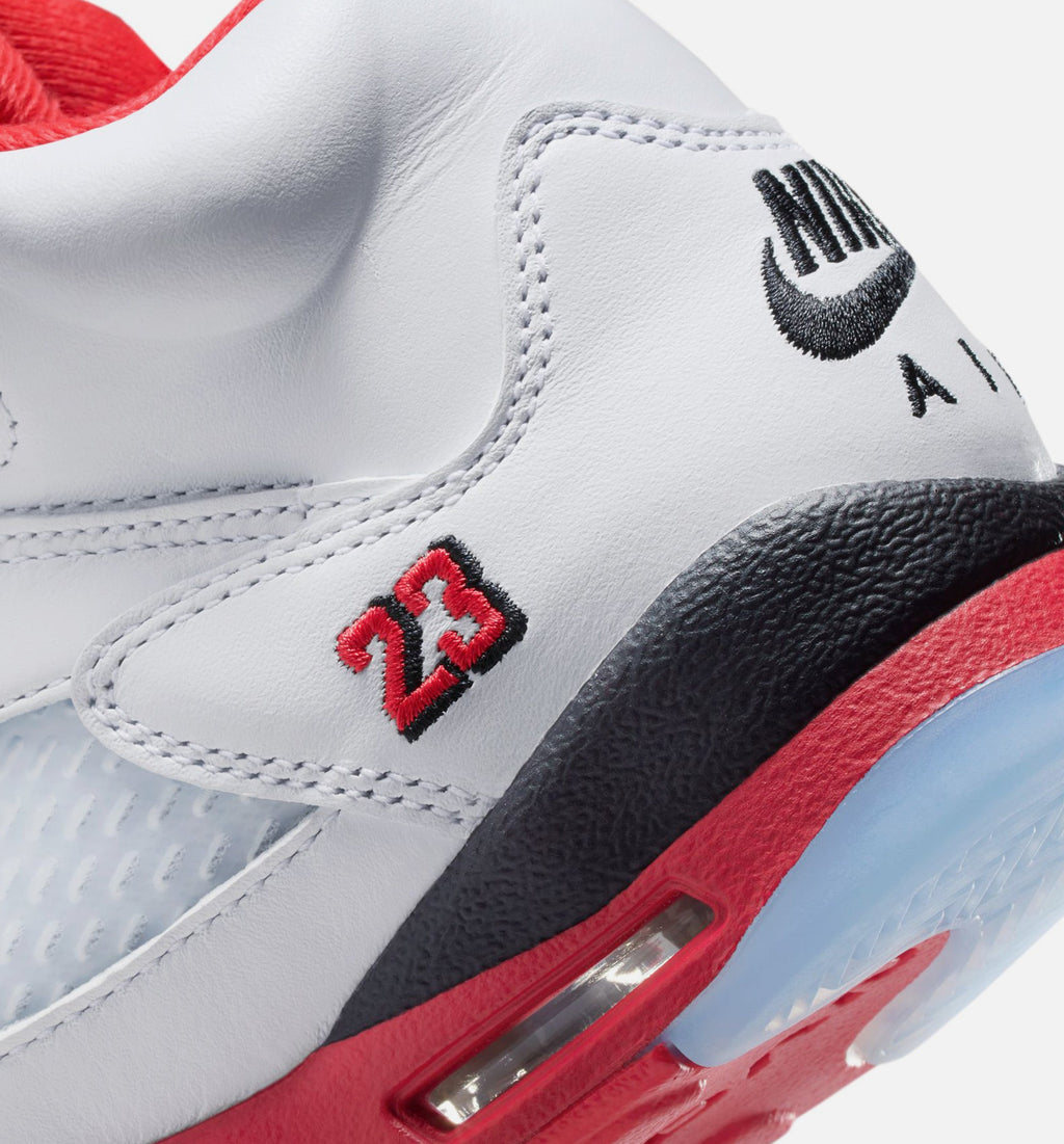 Air Jordan 5 Retro “Fire Red” Grade School Shoes