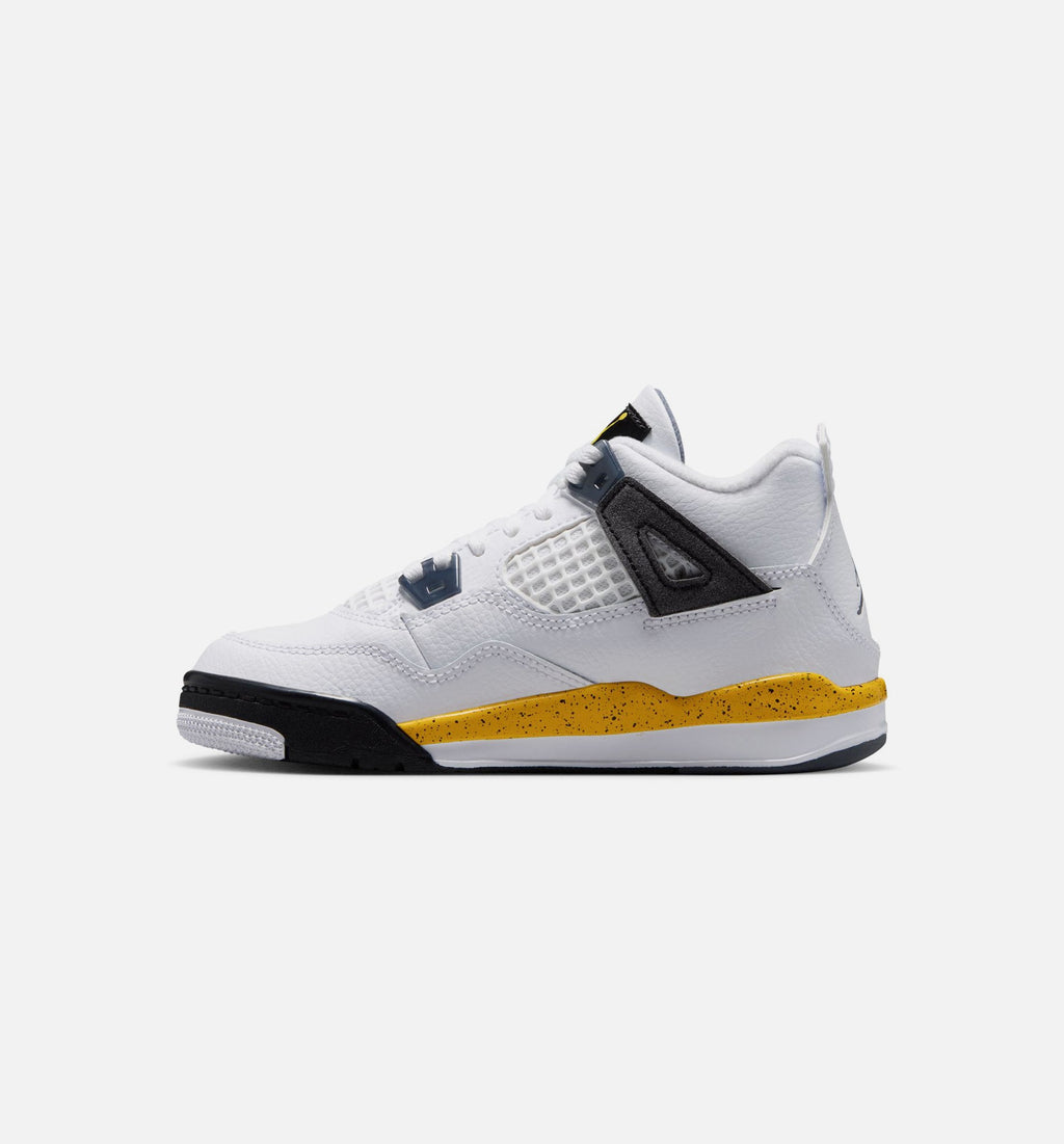 Air Jordan 4 Retro Rare Air “Tour Yellow” Preschool Shoes