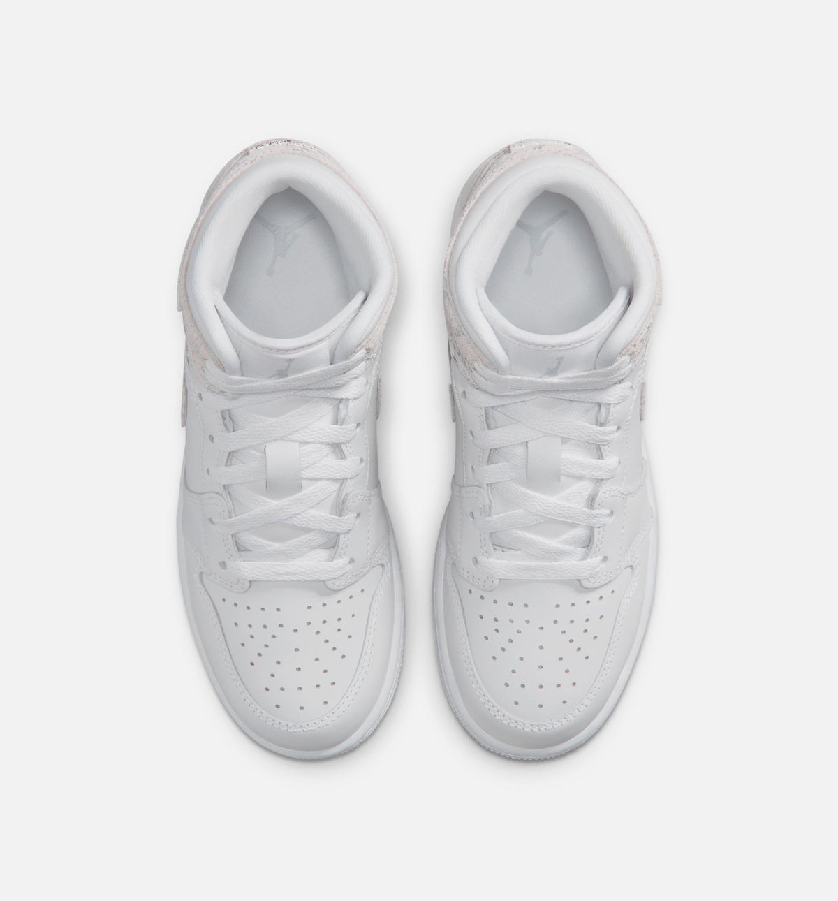 Air Jordan 1 Mid SE “Field Silver” Grade School Shoes