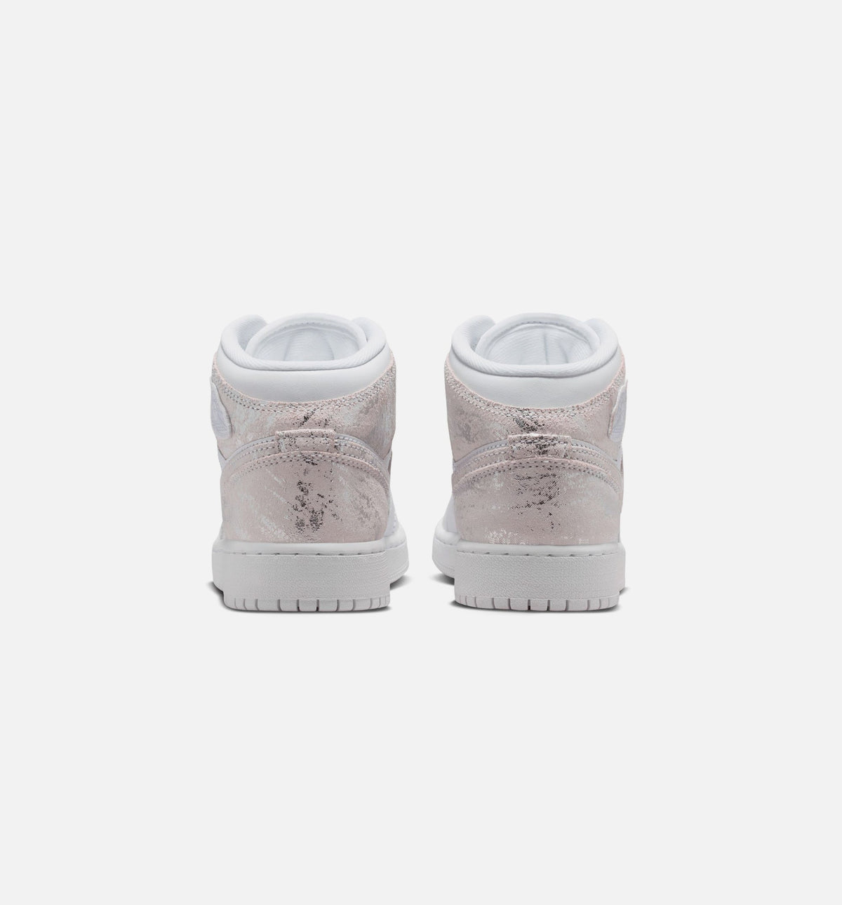 Air Jordan 1 Mid SE “Field Silver” Grade School Shoes