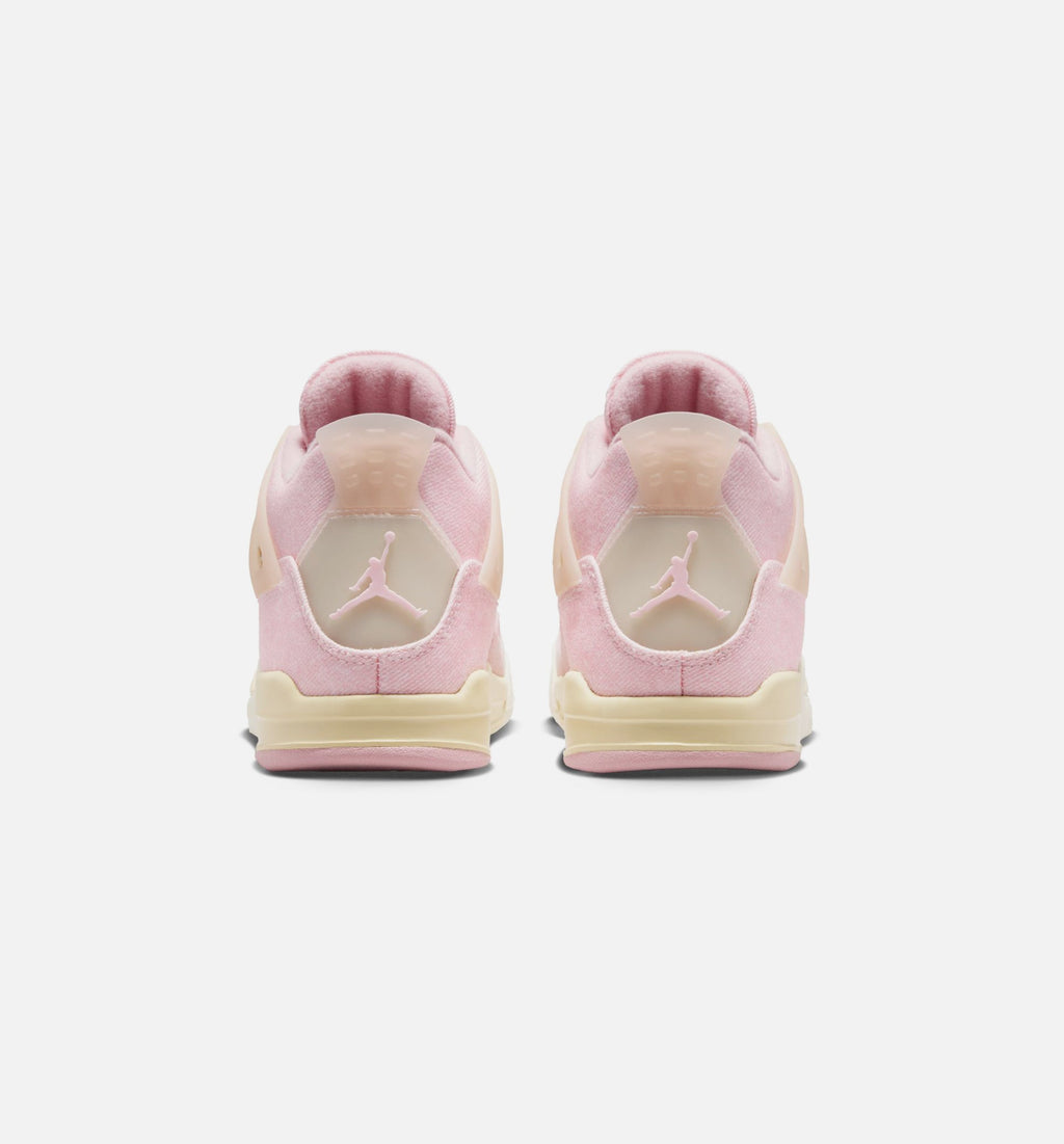 Air Jordan 4 Retro “Pink Pearl & Iced Carmine” Preschool Shoes