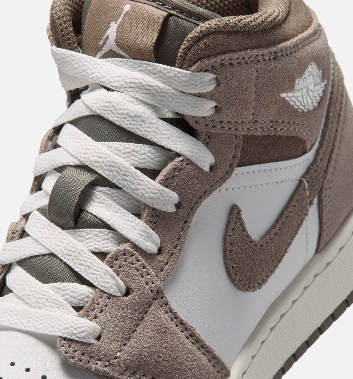 Air Jordan 1 Mid “Enigma Stone” Grade School Shoes