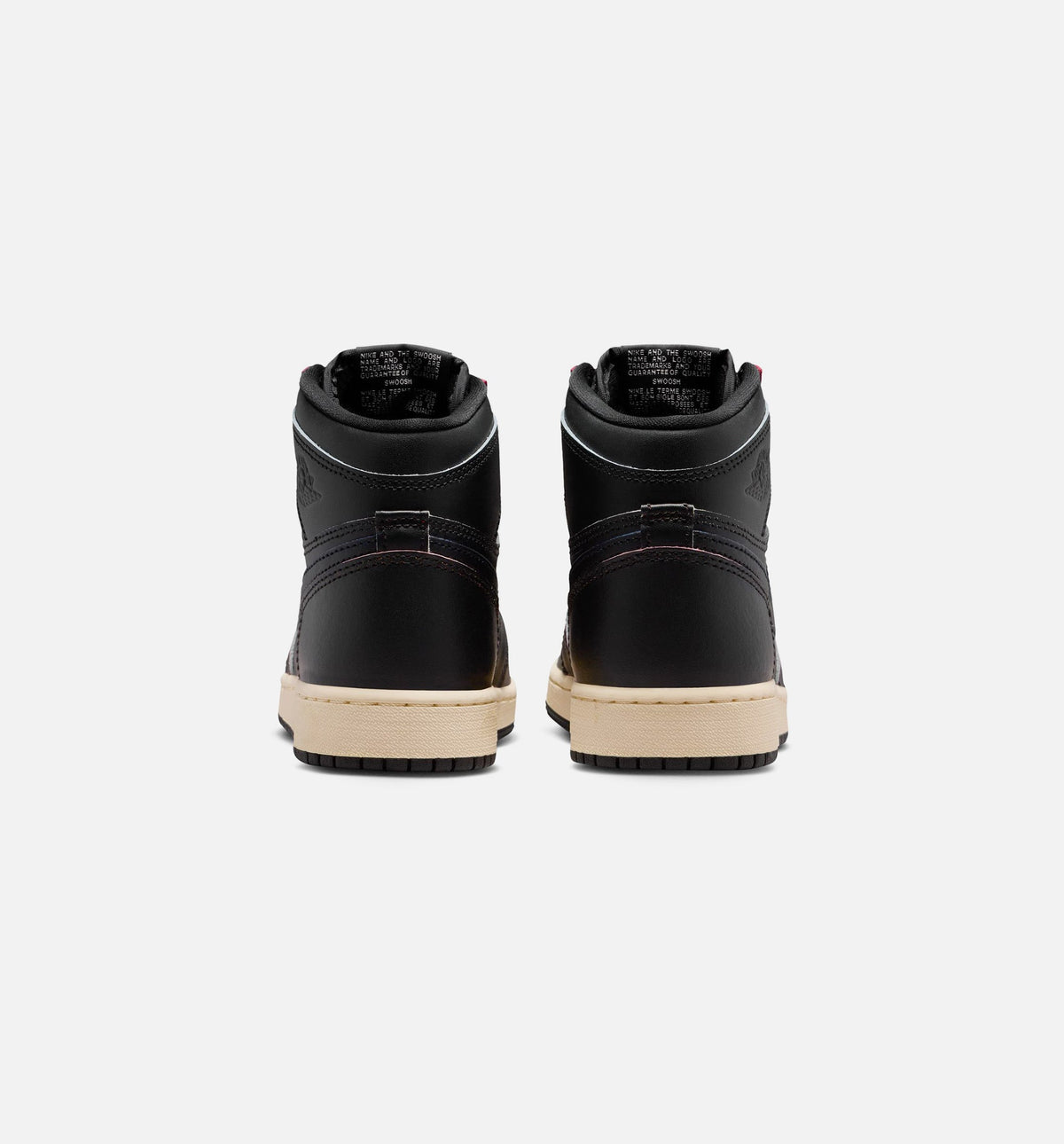 Air Jordan 1 Retro High OG Black & Muslin Grade School Shoes