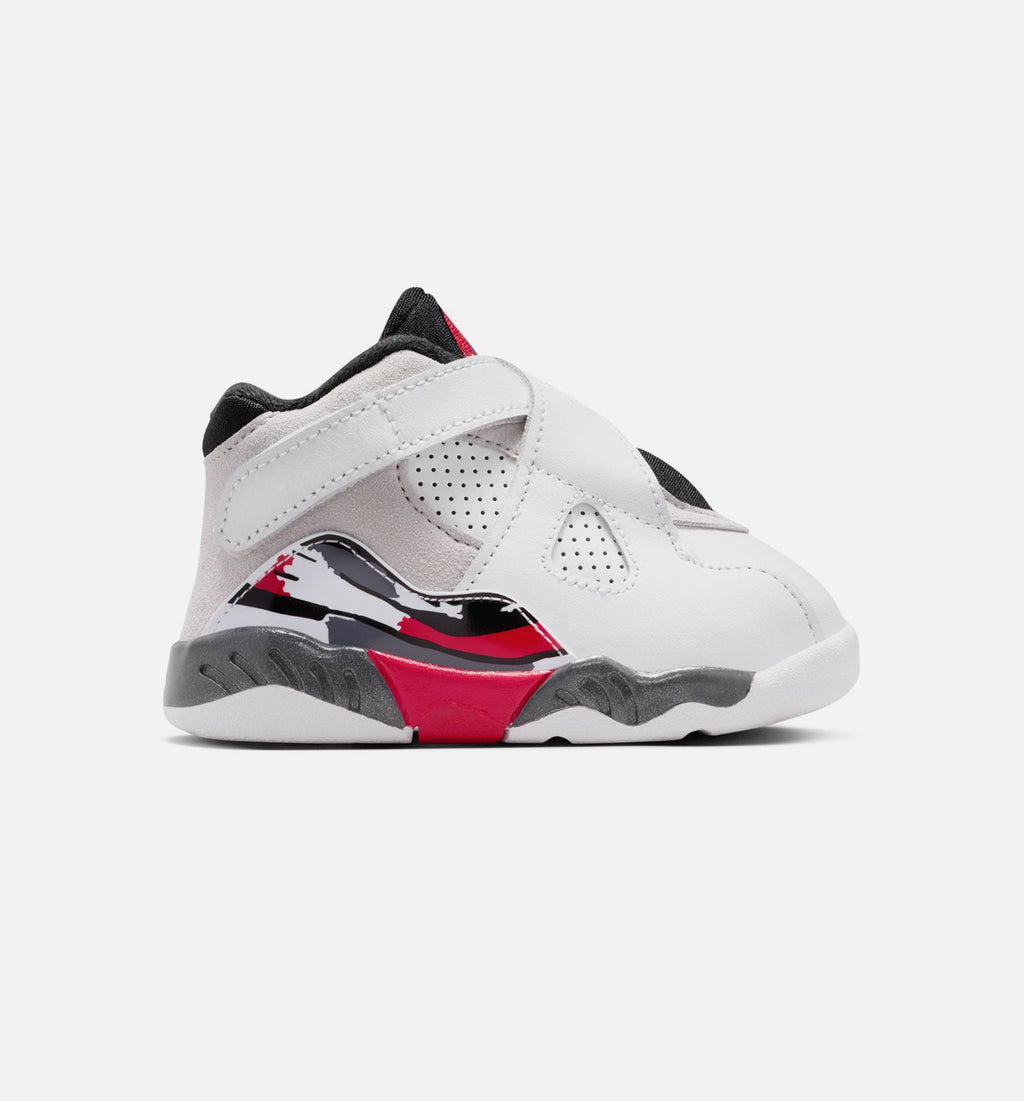 Air Jordan 8 Retro “White & True Red” Infant/Toddler Shoes