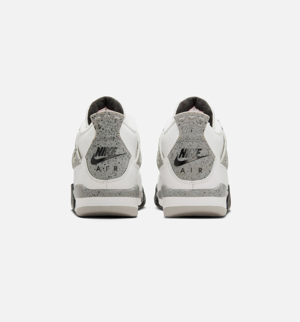 Air Jordan 4 Retro “White Cement” Grade School Shoes