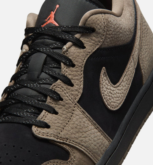 Air Jordan 1 Low SE Black & Olive Grey Men’s Shoes