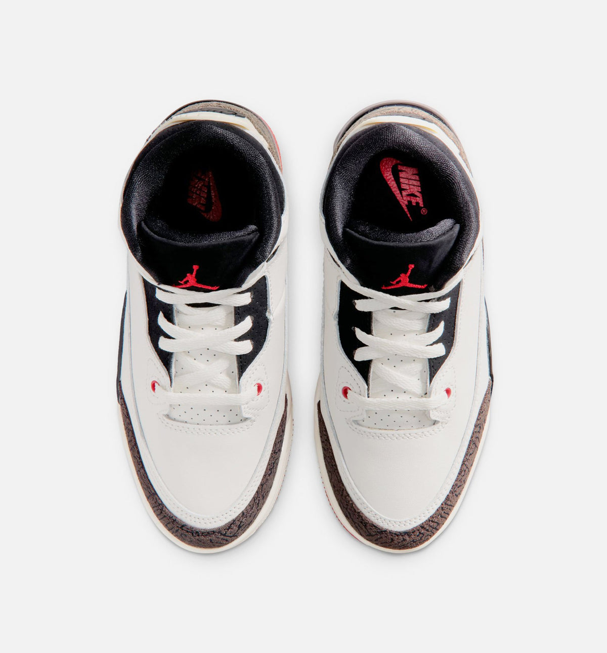 Air Jordan 3 Retro “Sail & University Red” Preschool Shoes