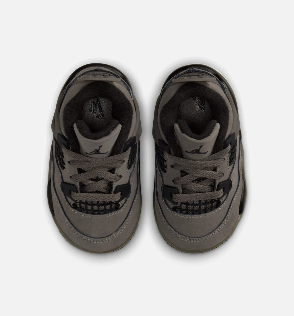 Air Jordan 4 Retro “Cave Stone & Black” Infant/Toddler Shoes