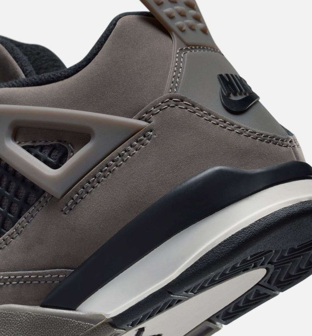 Air Jordan 4 Retro “Cave Stone & Black” Preschool Shoes