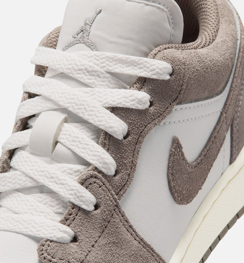 Air Jordan 1 Low “Olive Grey” Grade School Shoes