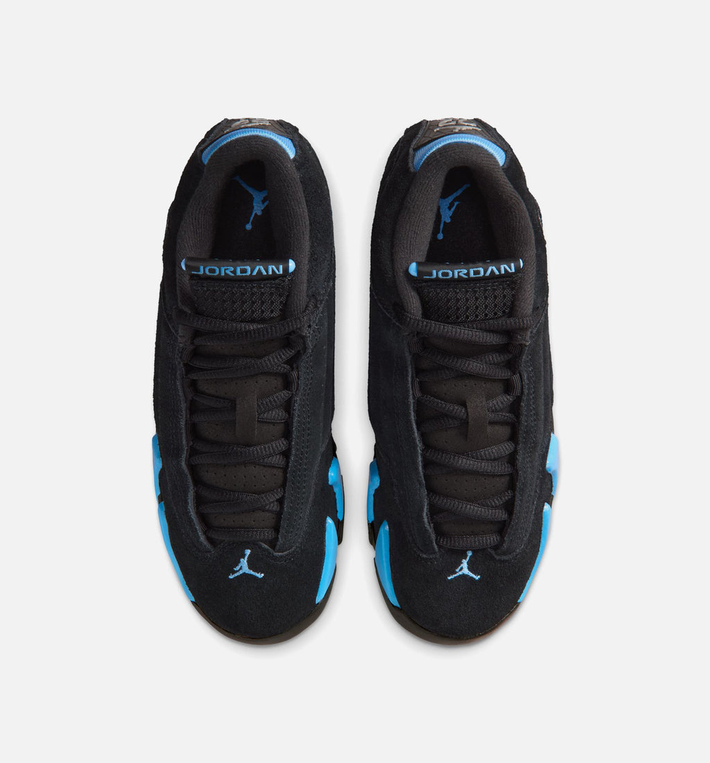 Air Jordan 14 Retro “Black & University Blue” Grade School Shoes