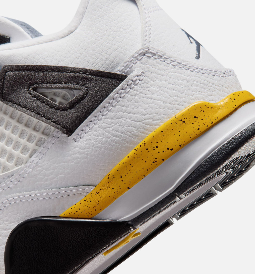 Air Jordan 4 Retro Rare Air “Tour Yellow” Preschool Shoes