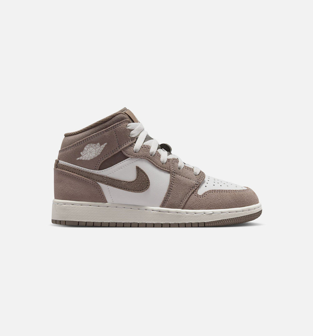 Air Jordan 1 Mid “Enigma Stone” Grade School Shoes