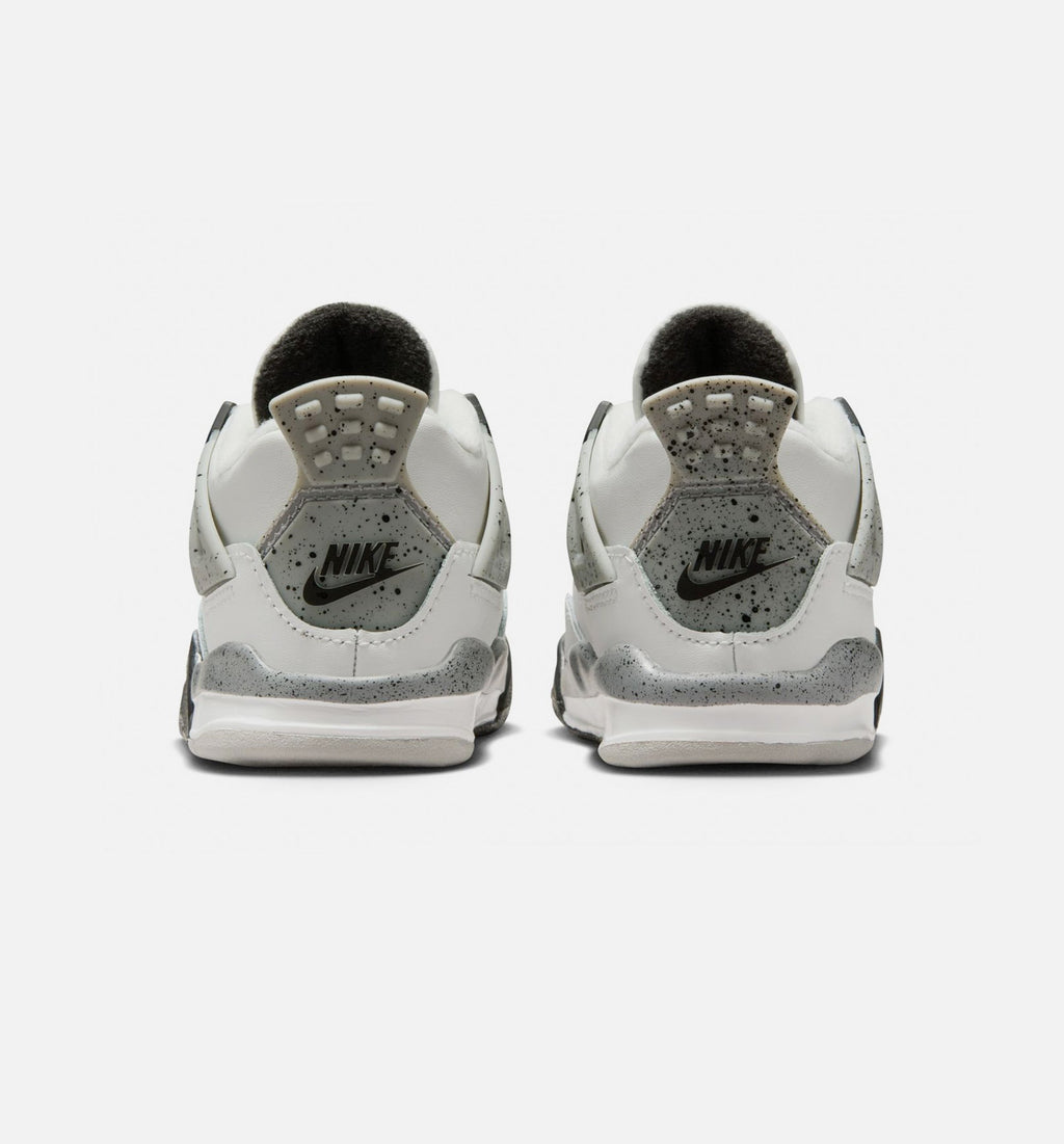 Air Jordan 4 Retro “White Cement” Infant/Toddler Shoes