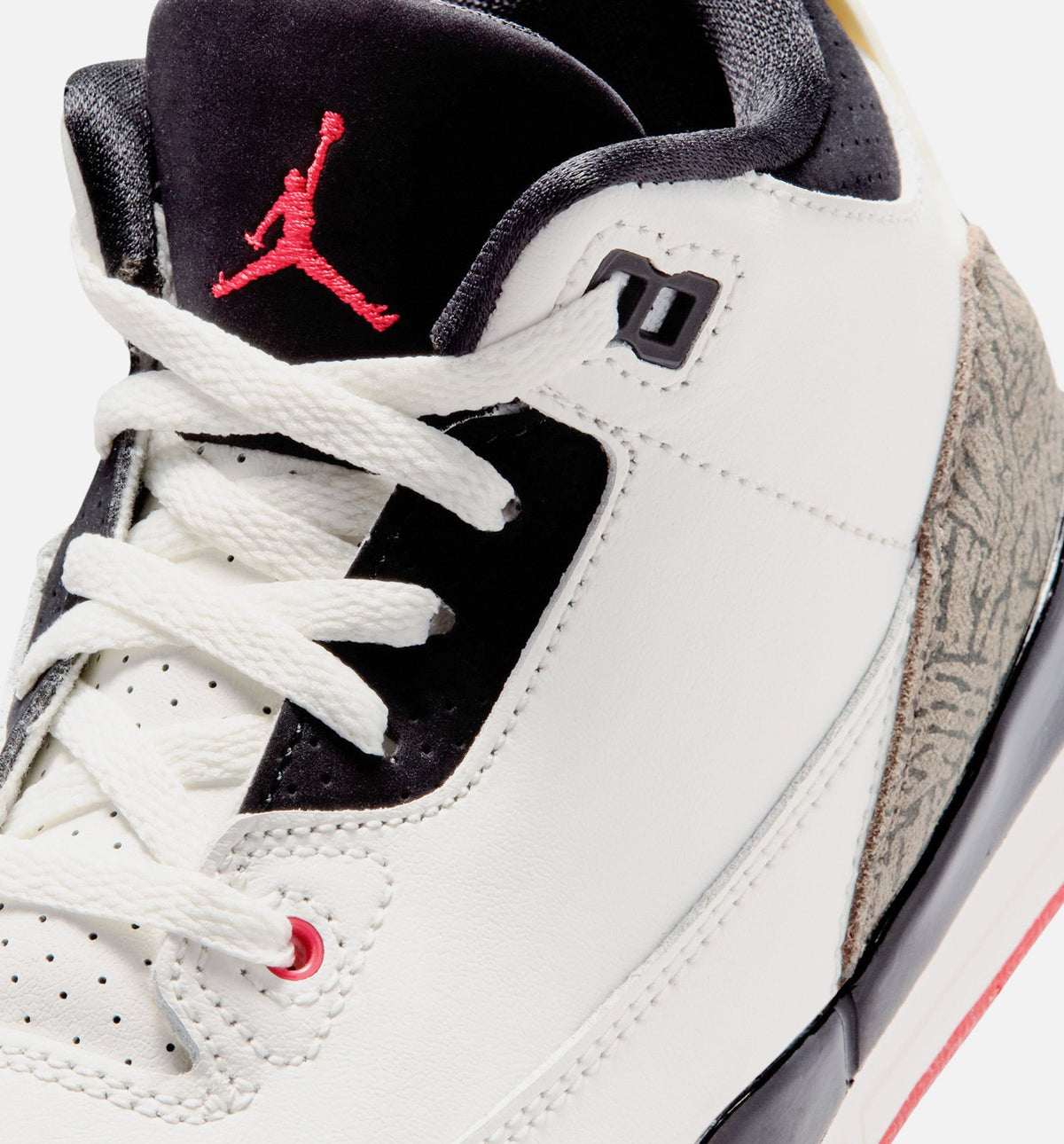 Air Jordan 3 Retro “Sail & University Red” Preschool Shoes
