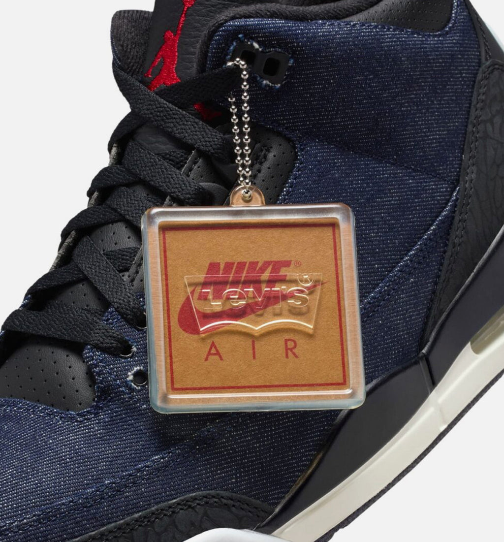 Air Jordan 3 x Levi’s “Indigo & Gym Red” Men’s Shoes