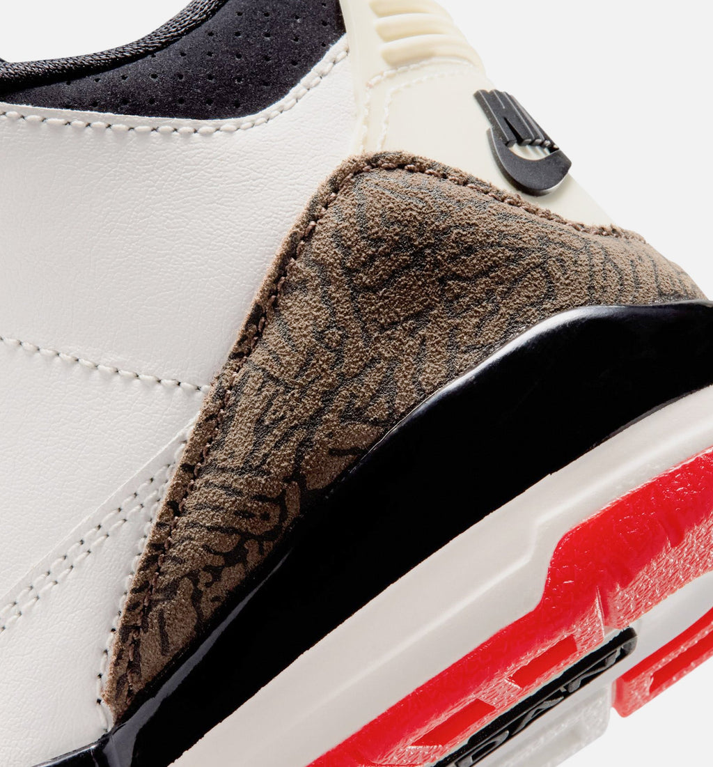 Air Jordan 3 Retro “Sail & University Red” Preschool Shoes