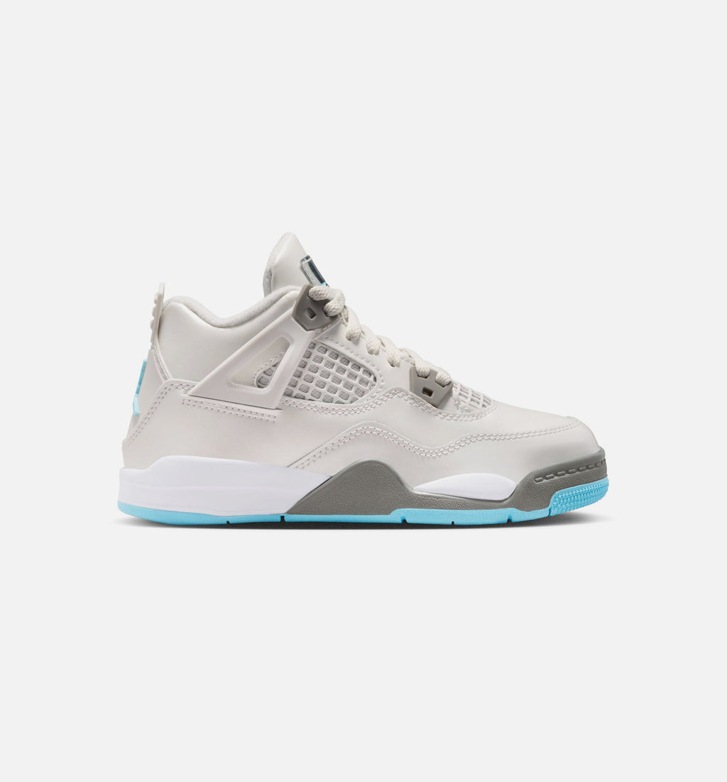Air Jordan 4 Retro “Blue Chill” Preschool Shoes