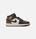 Air Jordan 1 Mid Black & Palomino Grade School Shoes