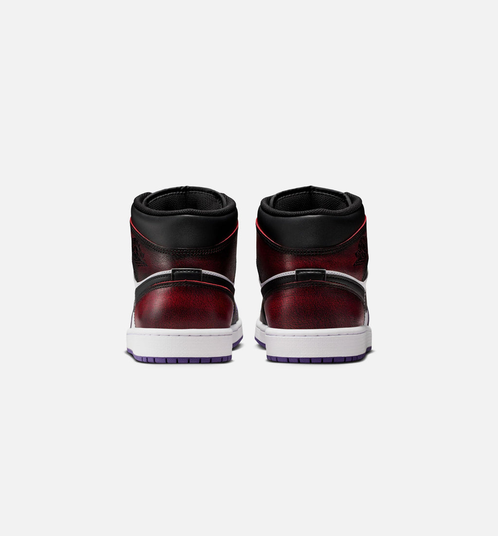 Air Jordan 1 Mid SE True Red & Court Purple Men’s Shoes