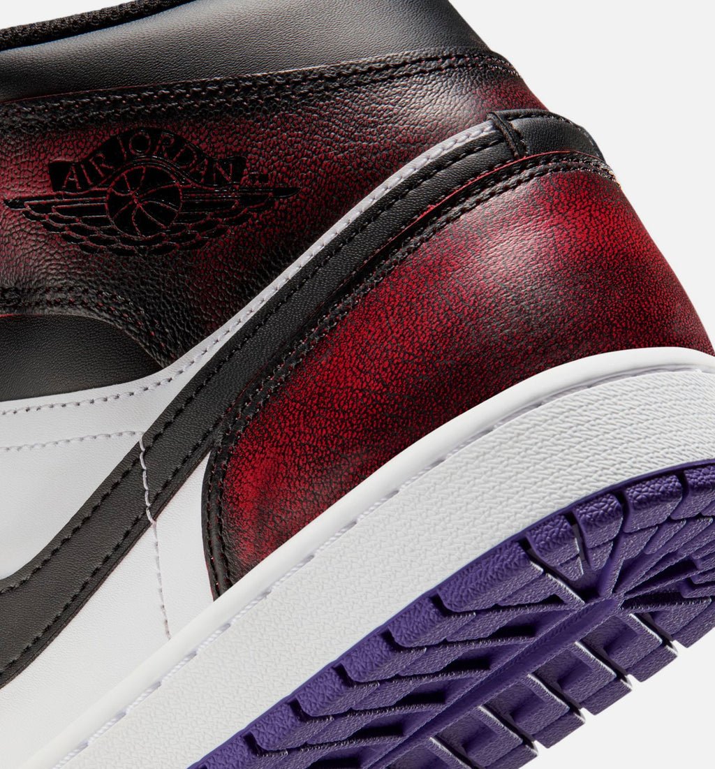 Air Jordan 1 Mid SE True Red & Court Purple Men’s Shoes