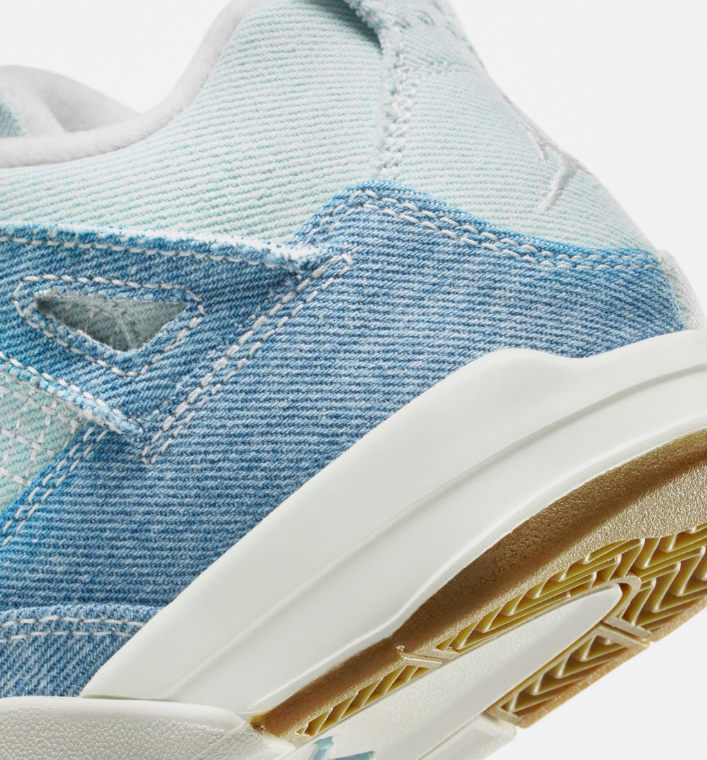Air Jordan 4 Retro “Worn Blue” Preschool Shoes