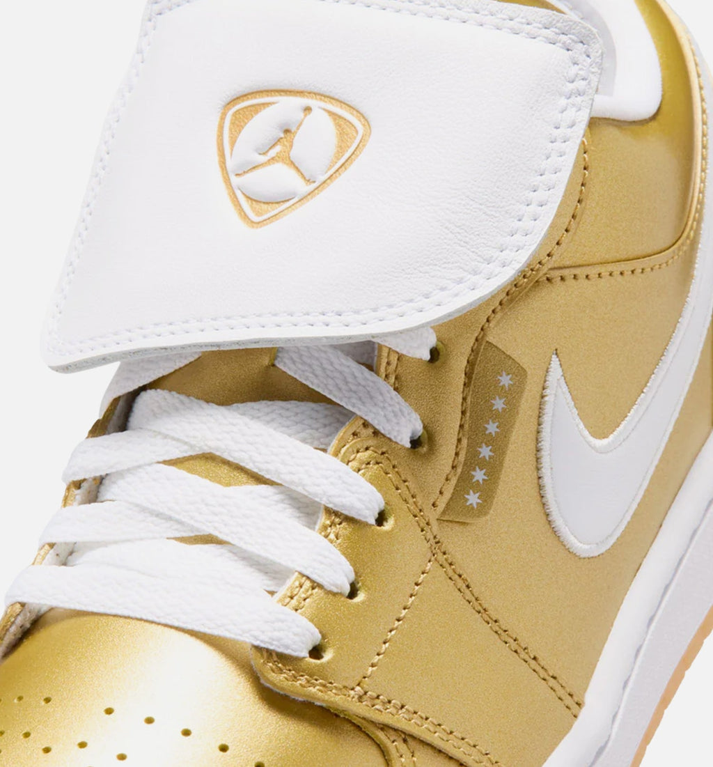 Air Jordan 1 Low Gold & White Women’s Shoes