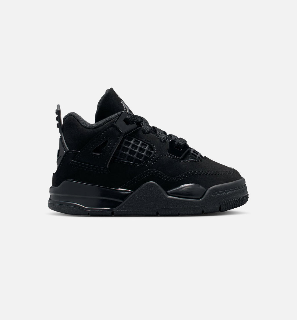Air Jordan 4 Retro “Black Cat” Infant/Toddler Shoes