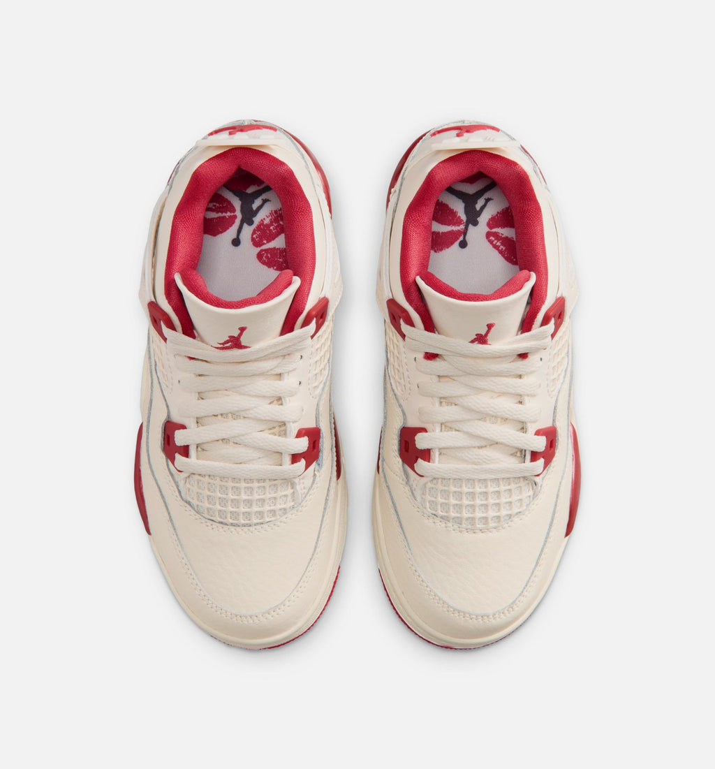 Air Jordan 4 Retro “Valentine’s Day” Preschool Shoes