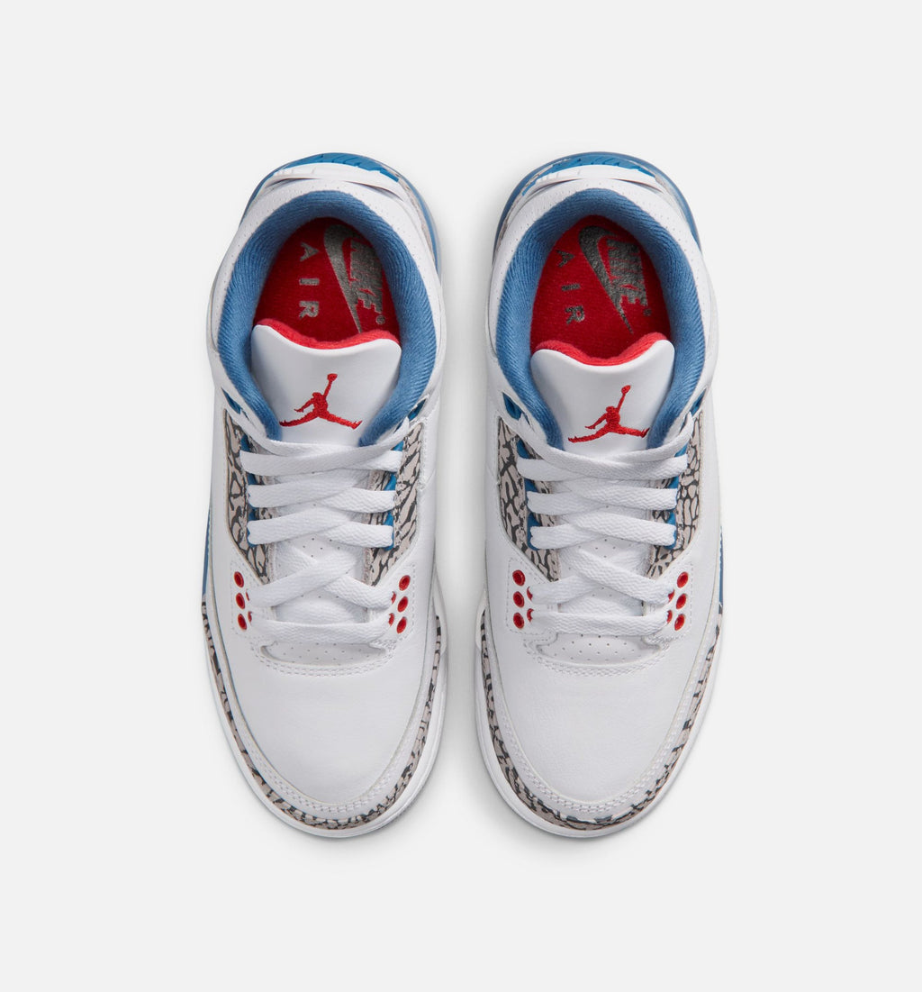 Air Jordan 3 Retro OG “True Blue” Grade School Shoes