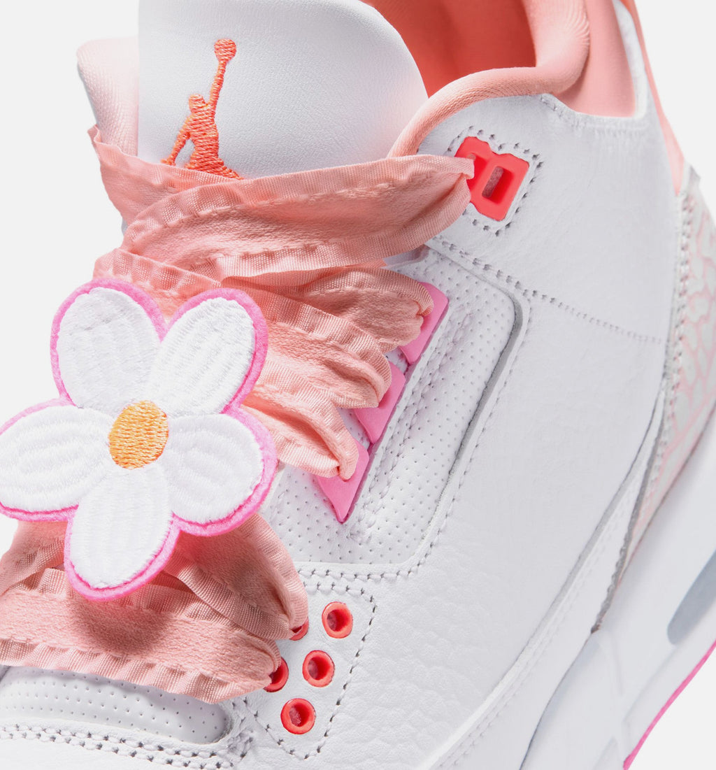 Air Jordan 3 Retro “Spring Flowers” Grade School Shoes