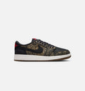 Air Jordan 1 Retro Low OG “Laser Black & Varsity Red” Grade School Shoes