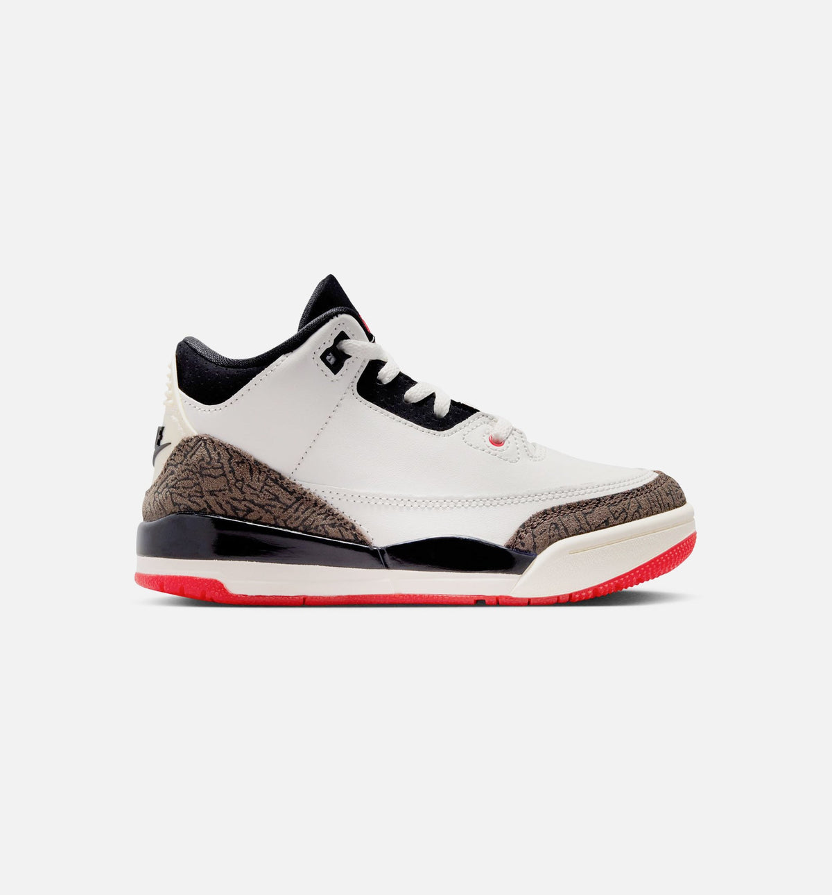 Air Jordan 3 Retro “Sail & University Red” Preschool Shoes