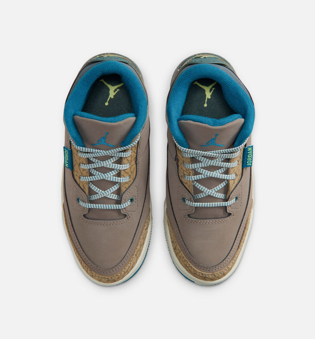 Air Jordan 3 Retro “Olive Grey” Preschool Shoes